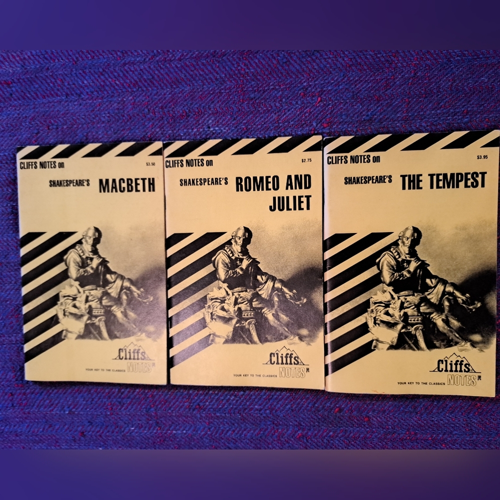 Cliffs Notes. Shakespeare.